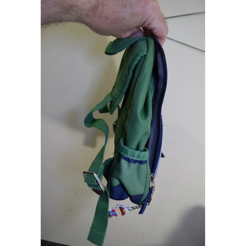 2019 Pottery Barn Kids ALEX Dinosaur Green Blue Stripe Toddler Mini Backpack Boy
